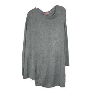 Women’s Ted Baker Kimono Sleeve Gray Angora Sweater Dress Jumper Size Small